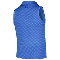 Girls Youth Under Armour Royal The Zurich Classic Micro Print Polo
