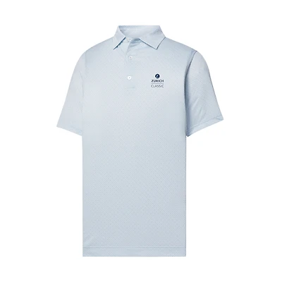 Men's FootJoy  Light Blue The Zurich Classic ProDry Loop Print Lisle Polo