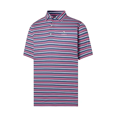 Men's FootJoy  Navy The Zurich Classic ProDry Mixer Stripe Lisle Polo