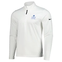 Pull Nike blanc The Zurich Classic Victory Performance à quart de zip pour homme