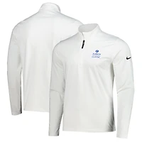 Pull Nike blanc The Zurich Classic Victory Performance à quart de zip pour homme