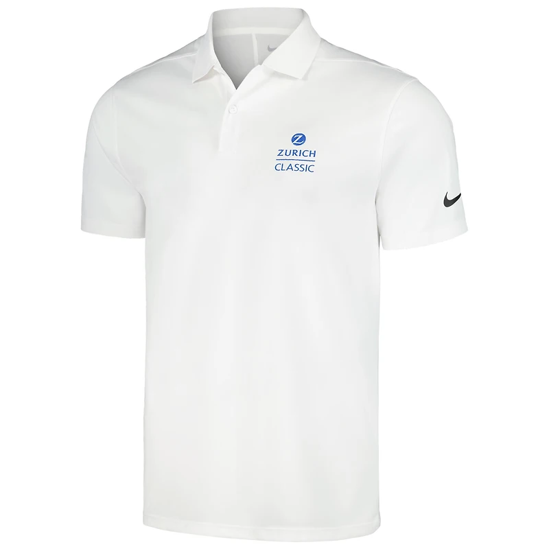 Men's Nike  White The Zurich Classic Victory Solid Performance Polo