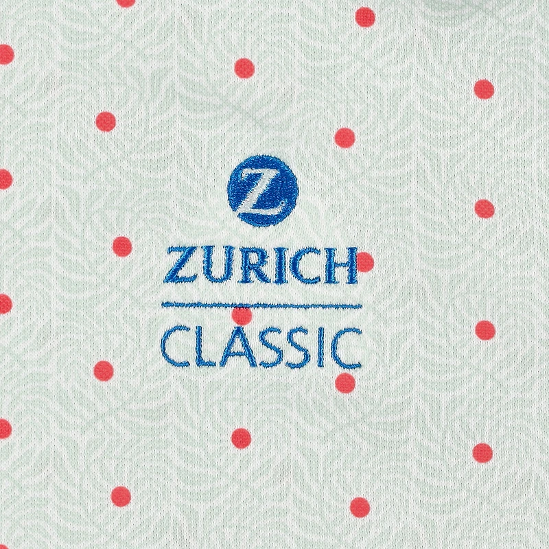 Men's Puma  Aqua The Zurich Classic Pique Botanic Polo