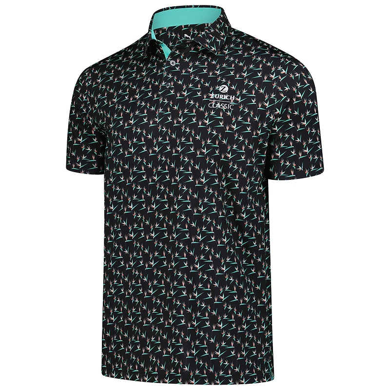 Men's Puma  Black The Zurich Classic MATTR Paradise Polo