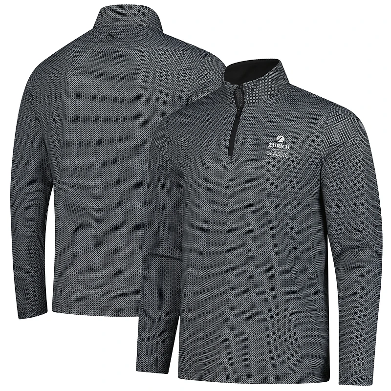 Pull zippé quart de tour Puma The Zurich Classic Pure 2.0 Tile pour homme, noir