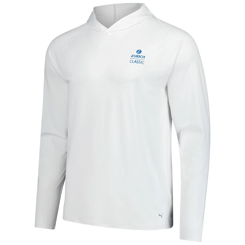 Sweat à capuche raglan Puma The Zurich Classic You-V pour homme blanc