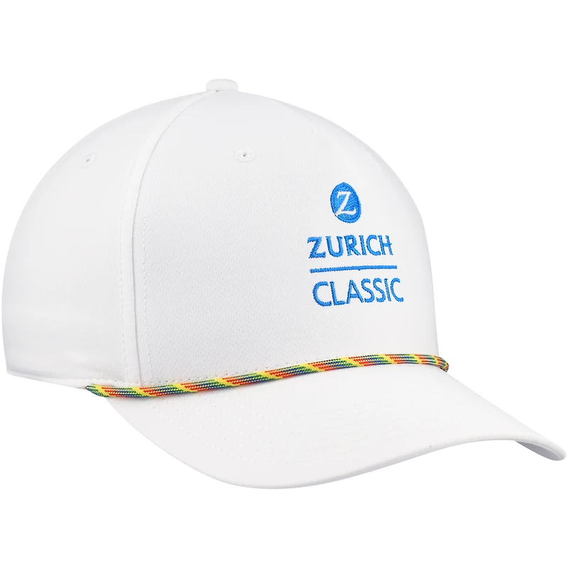 Chapeau réglable blanc The Zurich Classic Alto Rope pour hommes