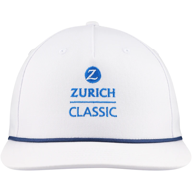 Casquette snapback en corde Westport classique de Zurich Ahead blanche pour hommes