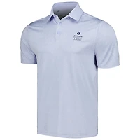 Polo bleu Under Armour The Zurich Classic Playoff 3.0 en jacquard corail pour homme