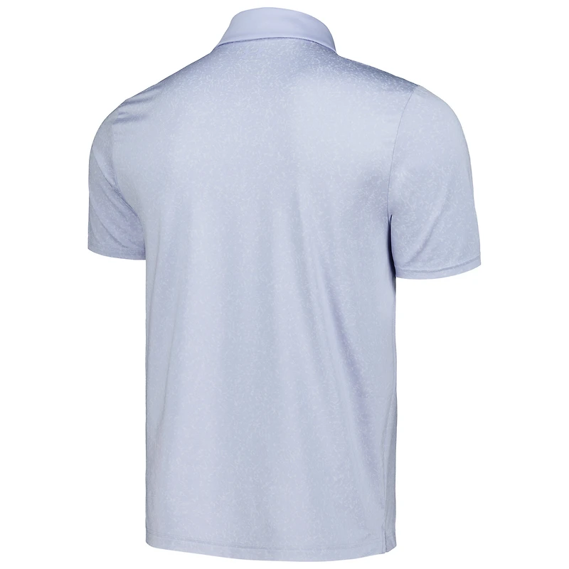 Polo bleu Under Armour The Zurich Classic Playoff 3.0 en jacquard corail pour homme