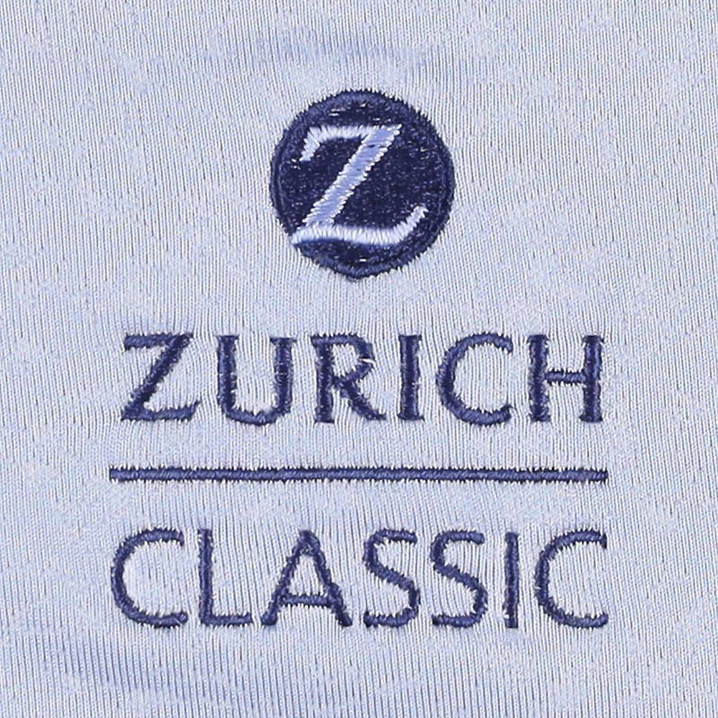 Polo bleu Under Armour The Zurich Classic Playoff 3.0 en jacquard corail pour homme