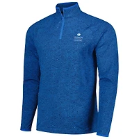 Under Armour - Haut à quart de zip raglan The Zurich Classic Shellrix imprimé bleu pour hommes
