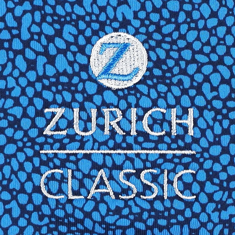 Under Armour - Haut à quart de zip raglan The Zurich Classic Shellrix imprimé bleu pour hommes