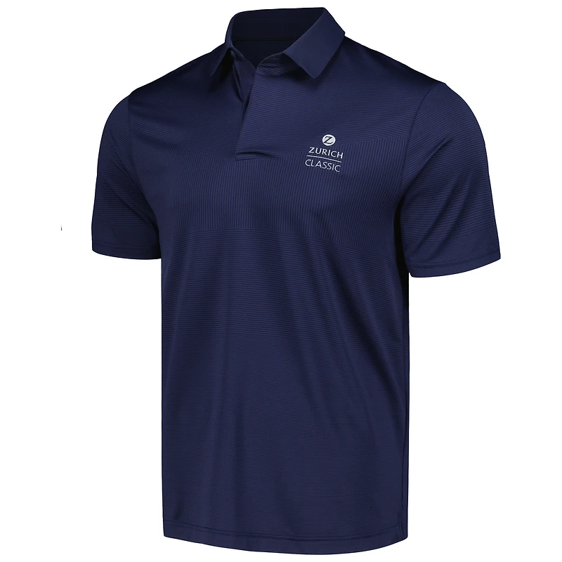 Men's Under Armour Navy The Zurich Classic Tips Jacquard Polo