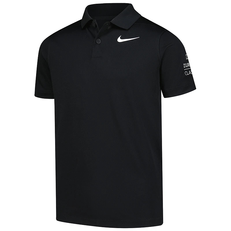 Youth Nike  Black The Zurich Classic Victory Performance Polo