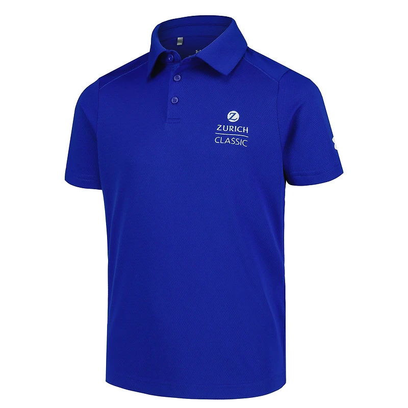 Polo Under Armour Royal Zurich Classic Tech Mesh pour jeunes