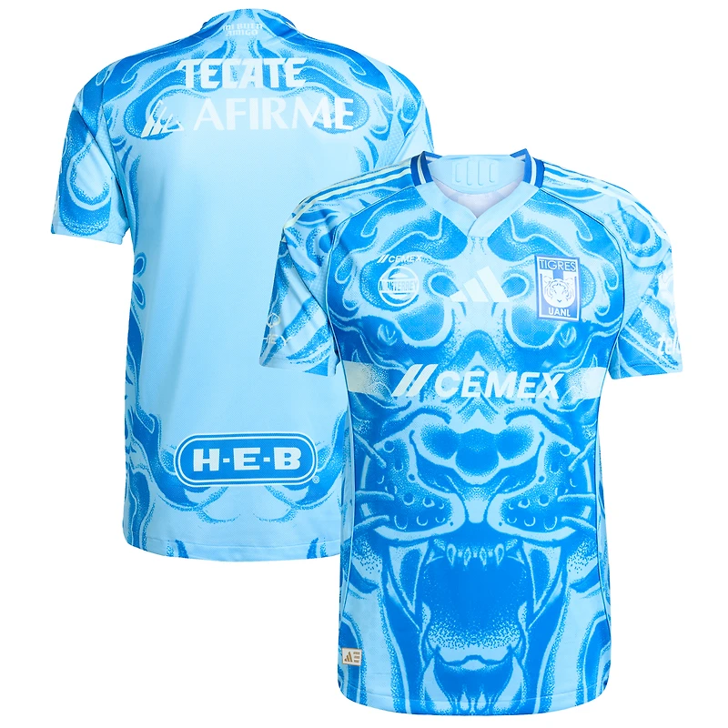 Men's  adidas Blue Tigres UANL 2025/26 Away Authentic Jersey