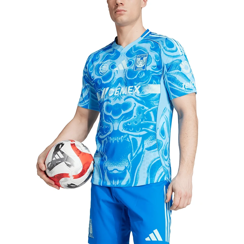 Men's  adidas Blue Tigres UANL 2025/26 Away Authentic Jersey