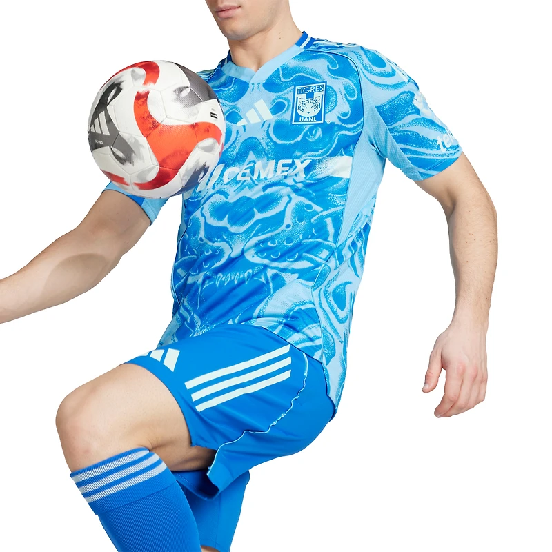 Men's  adidas Blue Tigres UANL 2025/26 Away Authentic Jersey