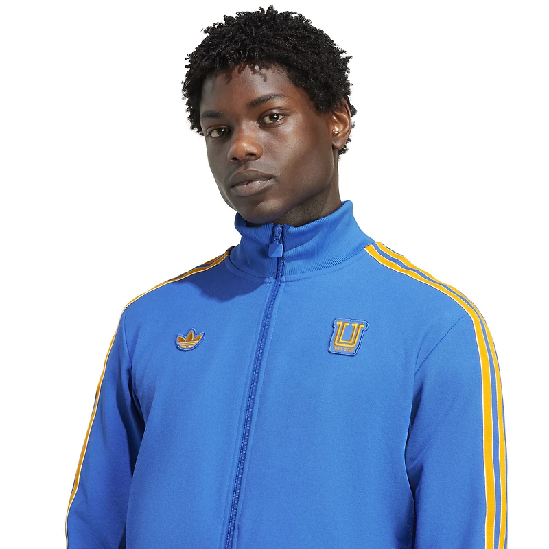 Veste de survêtement zippée adidas Blue Tigres UANL Terrace Icons pour homme