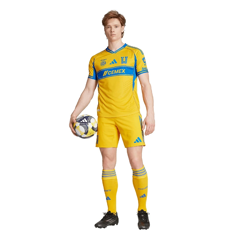 Maillot adidas Gold Tigres UANL 2025/26 Réplique domicile pour homme