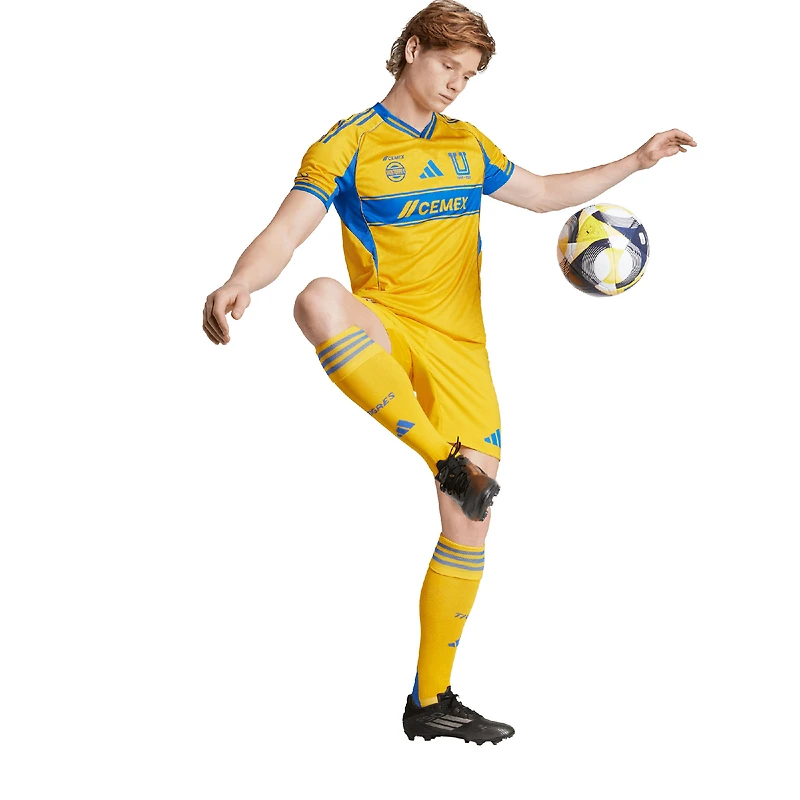 Men's adidas Gold Tigres UANL 2025/26 Home Authentic Jersey