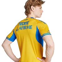 Men's adidas Gold Tigres UANL 2025/26 Home Authentic Jersey