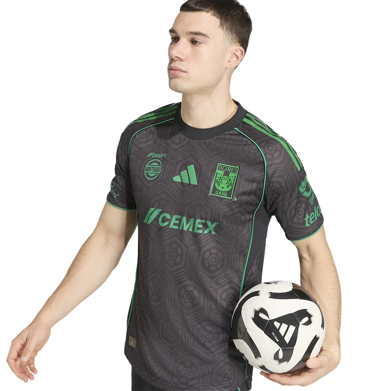 Men's adidas Gray Tigres UANL 2025/26 Third On Field Authentic Jersey