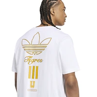 T-shirt graphique adidas blanc pour homme, collection Tigres UANL Terrace Icons