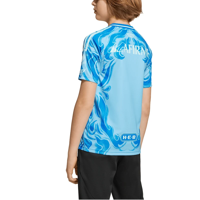 Youth adidas Blue Tigres UANL 2025/26 Away Replica Jersey