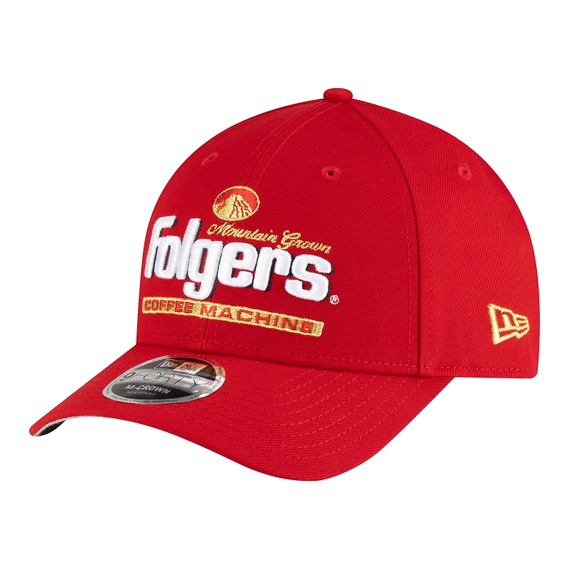 Casquette ajustable New Era rouge Tim Richmond Folgers 9FORTY M-Crown pour homme