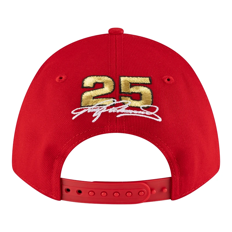 Men's New Era Red Tim Richmond Folgers 9FORTY M-Crown Adjustable Hat