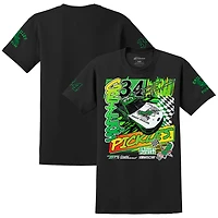 T-shirt noir pour homme avec logo de la voiture Pickles Todd Gilliland Grillo's Motorsports