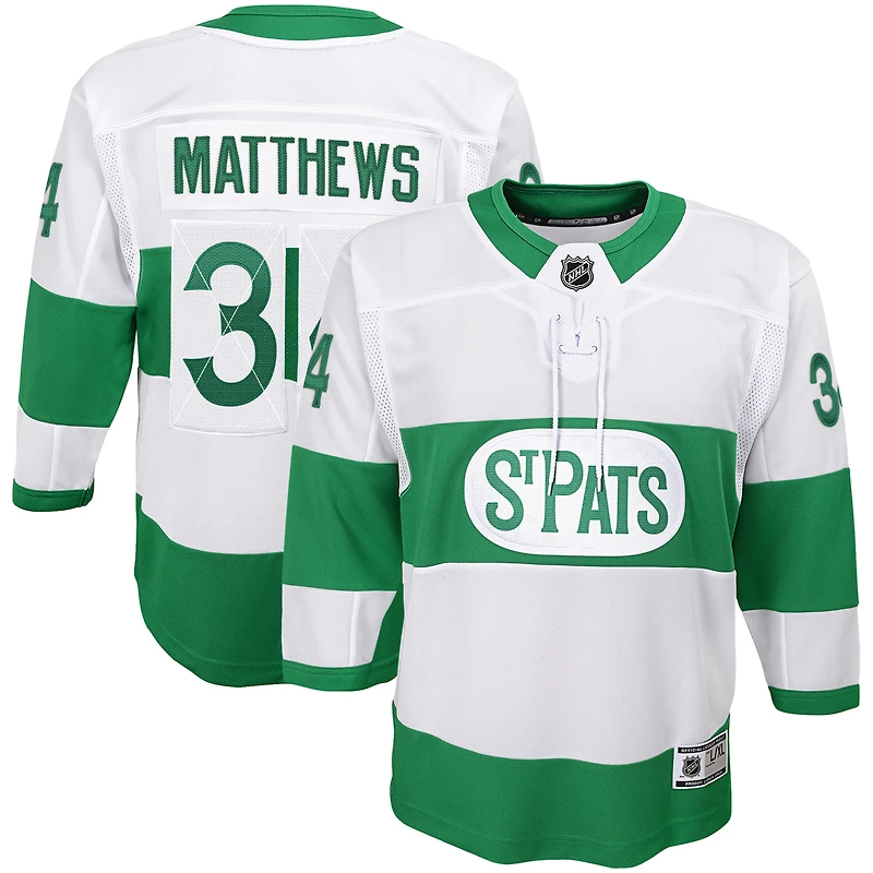 Tout-petit Auston Matthews White Toronto St. Pats Team Premier Player - Maillot