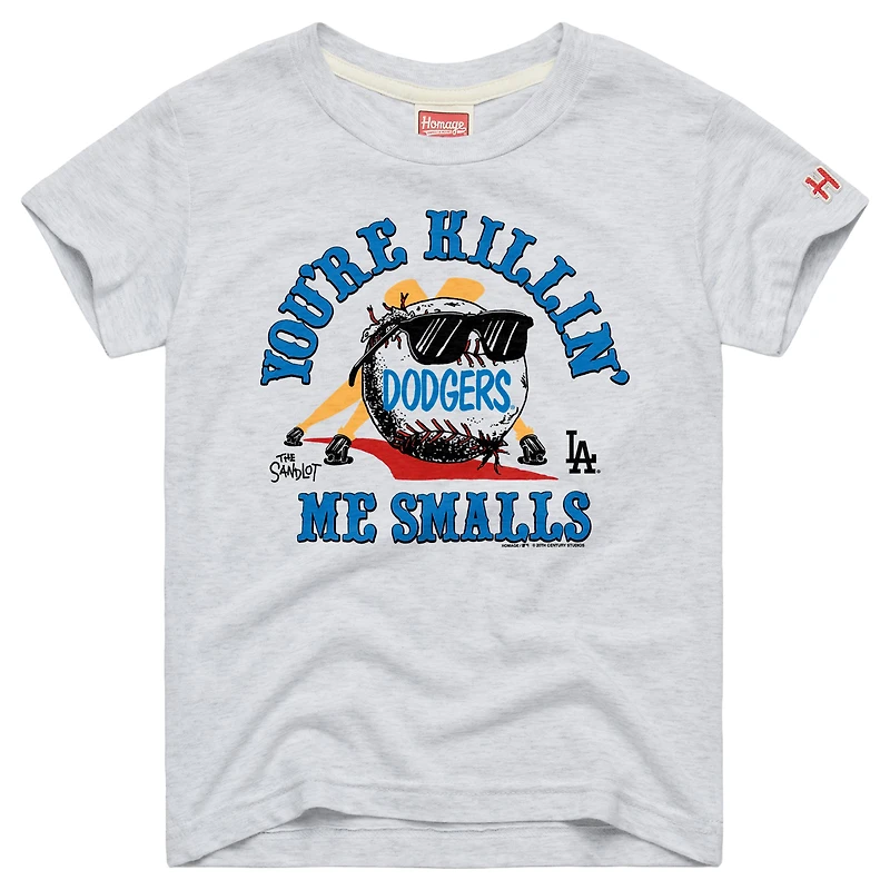 T-shirt en mélange de trois matières pour tout-petits, hommage à la cendre, Los Angeles Dodgers x The Sandlot