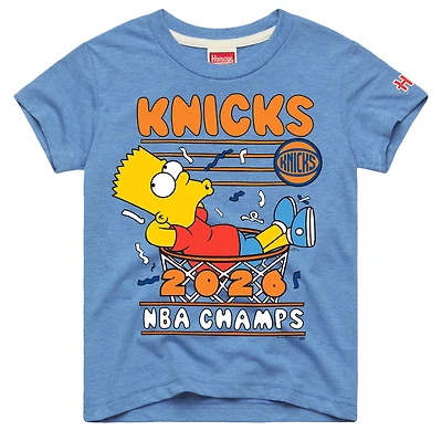 Toddler Homage Light Blue New York Knicks x The Simpsons 2026 NBA Finals Champions Tri-Blend T-Shirt