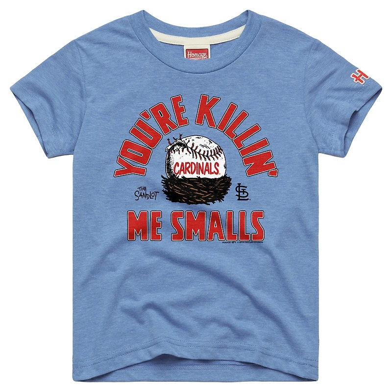 Toddler Homage Light Blue St. Louis Cardinals x The Sandlot Tri-Blend T-Shirt