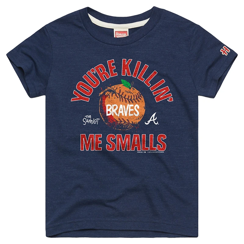 Toddler Homage Navy Atlanta Braves x The Sandlot Tri-Blend T-Shirt