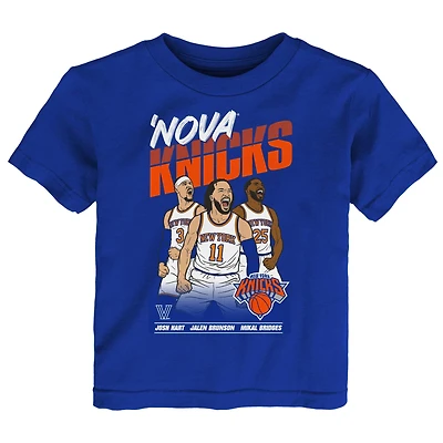 Toddler Outerstuff Jalen Brunson, Josh Hart & Mikal Bridges Blue Nova Knicks T-Shirt