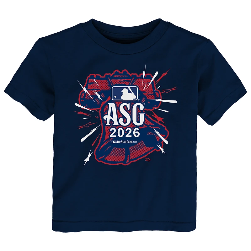 T-shirt bleu marine Outerstuff pour tout-petit, édition spéciale match des étoiles de la MLB 2026, motif Loud Liberty