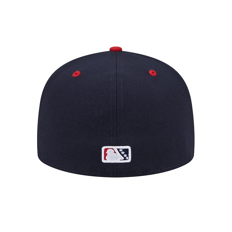 Casquette ajustée 59FIFTY pour homme New Era Red Toledo Mud Hens Theme Nights