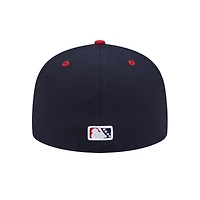 Casquette ajustée 59FIFTY pour homme New Era Red Toledo Mud Hens Theme Nights