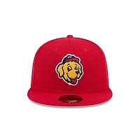 Casquette ajustée 59FIFTY pour homme New Era Red Toledo Mud Hens Theme Nights