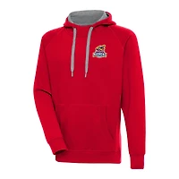Men's Antigua  Red Toledo Mud Hens Victory Pullover Hoodie