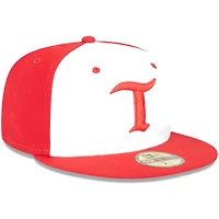 Casquette ajustée New Era Toledo Mud Hens Theme Nights Tigers 59FIFTY pour homme, blanc