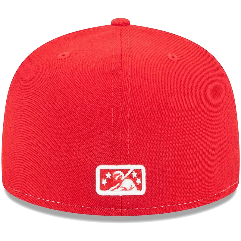 Casquette ajustée New Era Toledo Mud Hens Theme Nights Tigers 59FIFTY pour homme, blanc