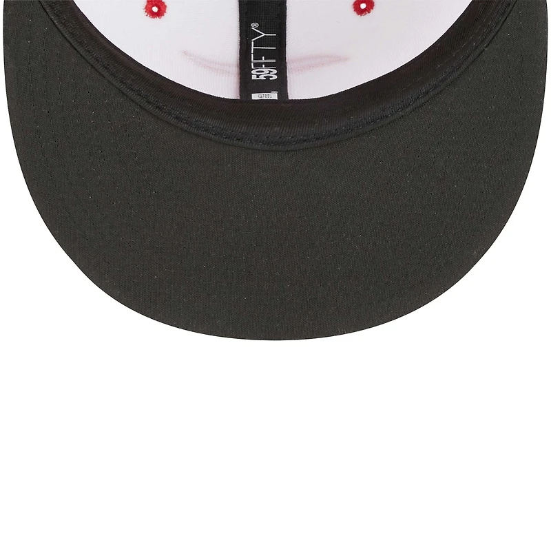 Casquette ajustée New Era Toledo Mud Hens Theme Nights Tigers 59FIFTY pour homme, blanc