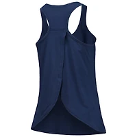 Women's Navy Toledo Mud Hens Charm Scoop Neck Racerback Tank Top