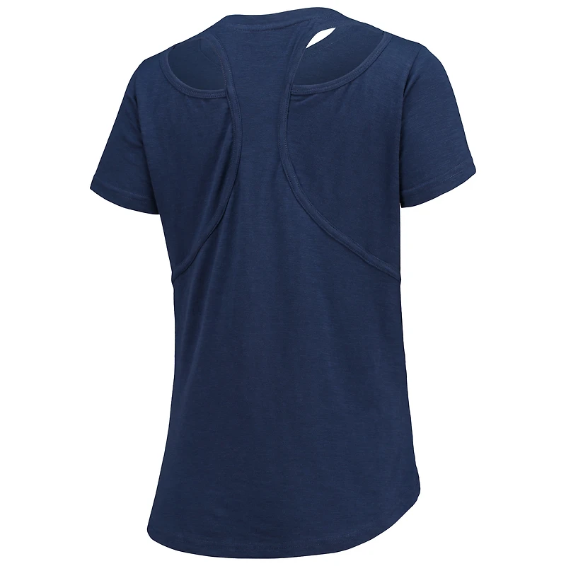 T-shirt Femme Bleu Marine Toledo Mud Hens Cut It Out