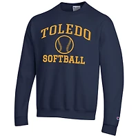 Sweat-shirt Champion bleu marine pour homme, Icon Softball Powerblend, Toledo Rockets